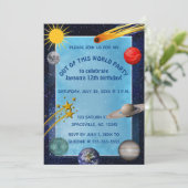 Verjaardag bewerkbare buitenruimte kaart (Staand voorkant)