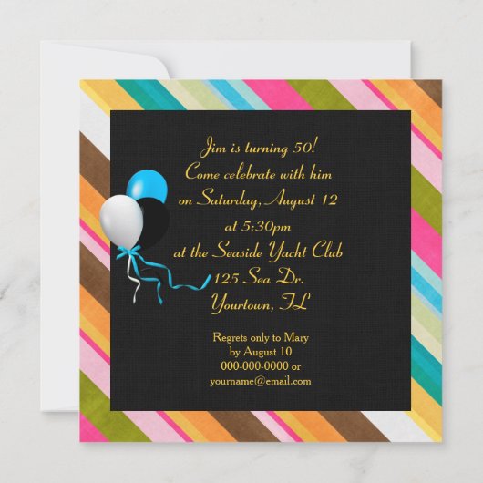 Verjaardag Bierfeest Kaart (Achterkant)