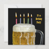 Verjaardag Bierfeest Kaart (Voorkant)