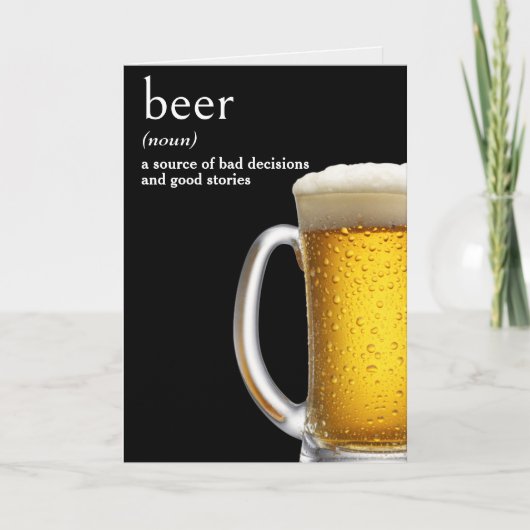 Verjaardag Biermok Kaart (Voorkant)