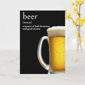 Verjaardag Biermok Kaart (Gele Bloem)