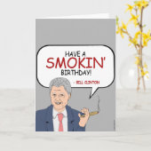 Verjaardag Bill Clinton - Verjaardag van een roker Kaart (Gele Bloem)