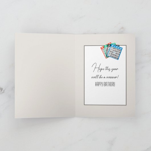 Verjaardag Bingo Kaart (Binnen)