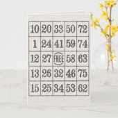 Verjaardag Bingo Kaart (Gele Bloem)