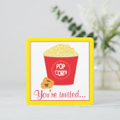 Verjaardag bioscoop kaart (Staand voorkant)