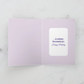 Verjaardag Bird of Paradise Bloemenboeket Kaart (Binnen)