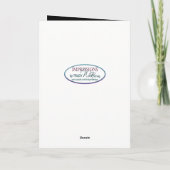 Verjaardag - Birthstone - Maart - Aquamarijn Kaart (Achterkant)