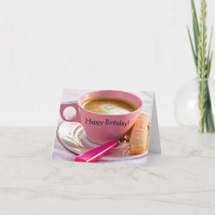 Verjaardag Biscotti en koffie Verjaardag Kaart