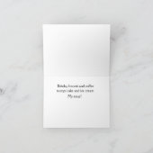 Verjaardag Biscotti en koffie Verjaardag Kaart (Binnen)