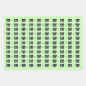 Verjaardag Black Cat Musicians Hart van Muzieknote Inpakpapier Vel (Voorkant)