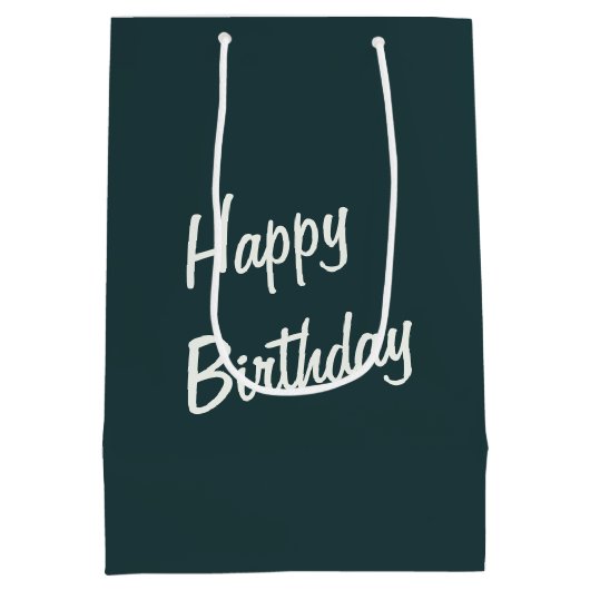 Verjaardag Black Panther in het maanlicht Medium Cadeauzakje (Achterkant)