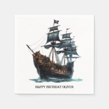 Verjaardag Black Pirate Ship
