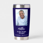 Verjaardag blauw foto man mythe legende geïsoleerde drinkbeker (Voorkant)