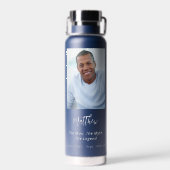 Verjaardag blauw foto man mythe legende waterfles (Achterkant)