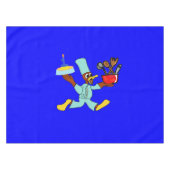 Verjaardag blauw tafelkleed (Voorkant (Horizontaal))