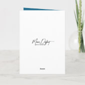 Verjaardag blauwe roeiboot op Golden Lake Kaart (Achterkant)