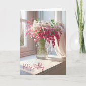 Verjaardag Bloedende harten in Mason Jar Kaart (Voorkant)