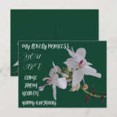 VERJAARDAG BLOEMEN CADEAU VOOR DOCHTER ZUSTER VRIE BRIEFKAART (Voorkant / Achterkant)