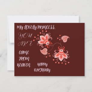 VERJAARDAG BLOEMEN CADEAU VOOR DOCHTER ZUSTER VRIE BRIEFKAART