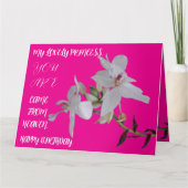 VERJAARDAG BLOEMEN CADEAU VOOR DOCHTER ZUSTER VRIE KAART (Voorkant)