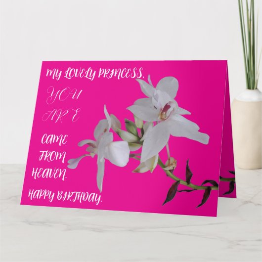 VERJAARDAG BLOEMEN CADEAU VOOR DOCHTER ZUSTER VRIE KAART (Voorkant)