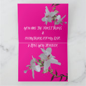 VERJAARDAG BLOEMEN CADEAU VOOR DOCHTER ZUSTER VRIE KAART (Binnen)