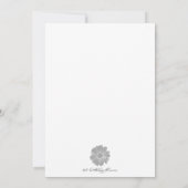 Verjaardag bloemen op 12 januari "Sweet Alyssum" Kaart (Achterkant)