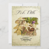 Verjaardag bloemen op 13 februari "Edelweiss" Kaart (Voorkant)