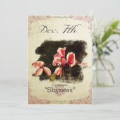 Verjaardag bloemen op 7 december "Cyclamen" Kaart (Staand voorkant)