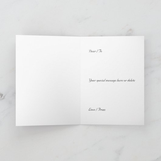 Verjaardag bloemwensen voor vrouwen kaart (Binnen)