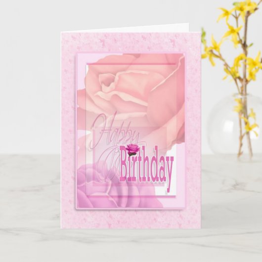 Verjaardag bloemwensen voor vrouwen kaart (Gele Bloem)