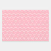 Verjaardag bloos roze naam script inpakpapier vel (Voorkant 2)