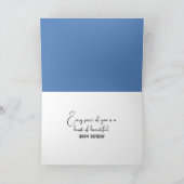 Verjaardag Bluebird in de Waterverf kunst Kaart (Binnen)