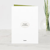 Verjaardag Bluebird op een rieten stoel Kaart (Achterkant)