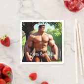 Verjaardag Bodybuilder Servet (Insitu)