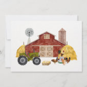 Verjaardag boerderijdieren kaart (Achterkant)