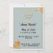 Verjaardag bohemian groovy stijl b-day idee kaart (Voorkant)