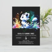 Verjaardag Boho Forest Tiger Kaart (Staand voorkant)