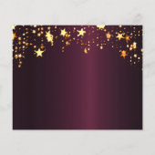 Verjaardag bordeauxfoto Save the Date kaart (Achterkant)