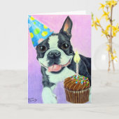 Verjaardag Boston Kaart (Gele Bloem)