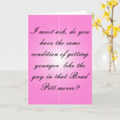 Verjaardag Botox Kaart (Gele Bloem)