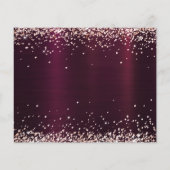 Verjaardag Bourgondië roos Gold Bewaar de datumkaa (Achterkant)