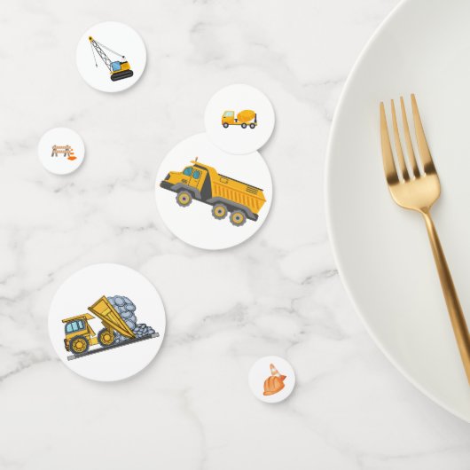 Verjaardag Bouw Dump Truck Confetti (Groep)