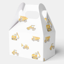 Verjaardag Bouw Gele Kiptrucks Verjaardag Bedankdoosjes