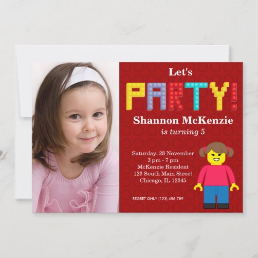 verjaardag bouwstenen kaart (Voorkant)