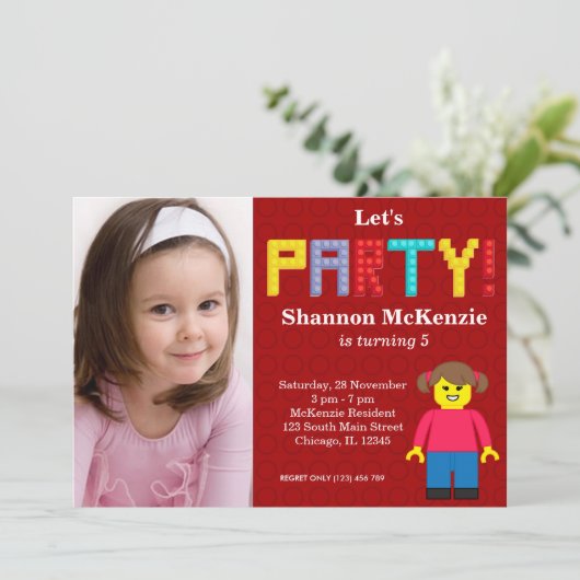 verjaardag bouwstenen kaart (Staand voorkant)