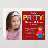 verjaardag bouwstenen kaart (Voorkant / Achterkant)