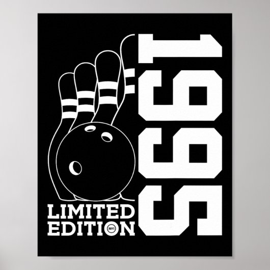 Verjaardag Bowling Limited Edition 1995 Poster (Voorkant)