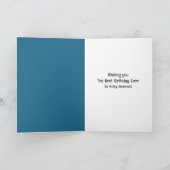 Verjaardag Boxer Hond In Een Pawprint Design Kaart (Binnen)