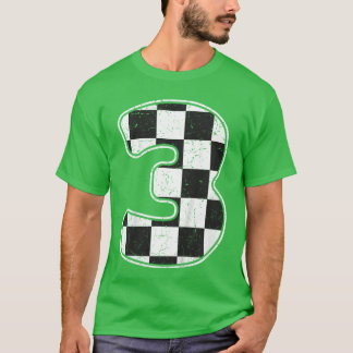 Verjaardag Boy 3 Drie Race 3e Verjaardag Racing Vl T-shirt